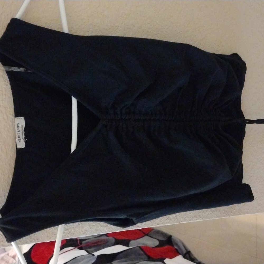 Black crop top size small